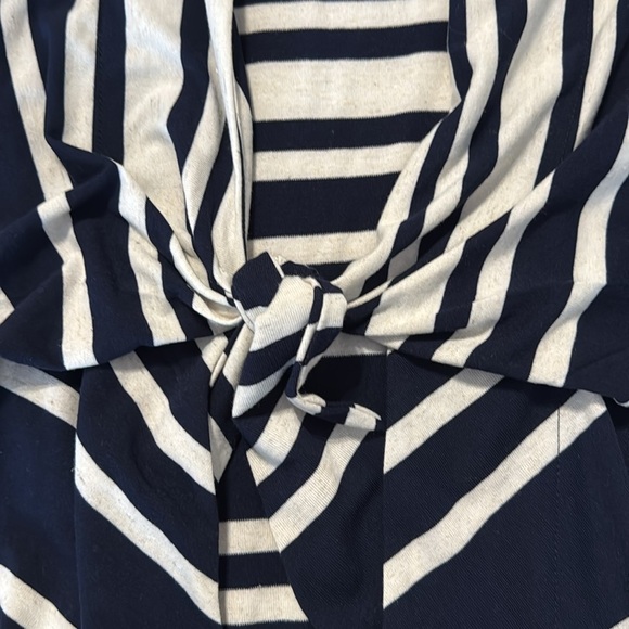 Chico’s NWT Woman’s Everyday Tie Drop Shoulder Striped Cardigan - Picture 12 of 13